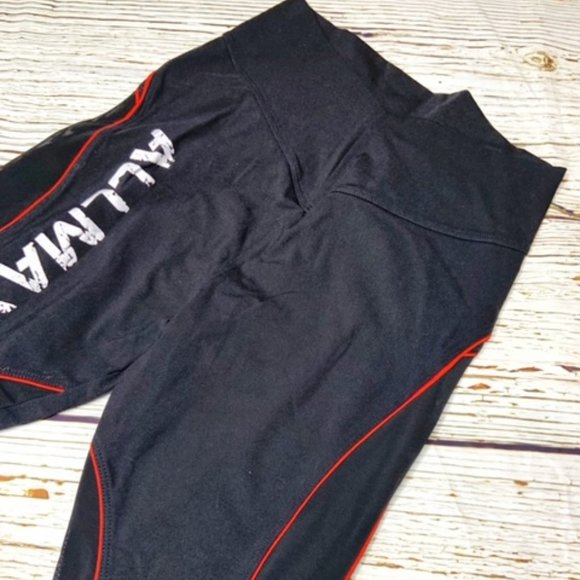 NWOT AllMax Workout Leggings W/ Sheer Detail - Picture 1 of 5